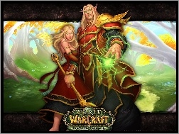 fantasy, mężczyzna, kobieta, World Of Warcraft The Burning Crusade, mag